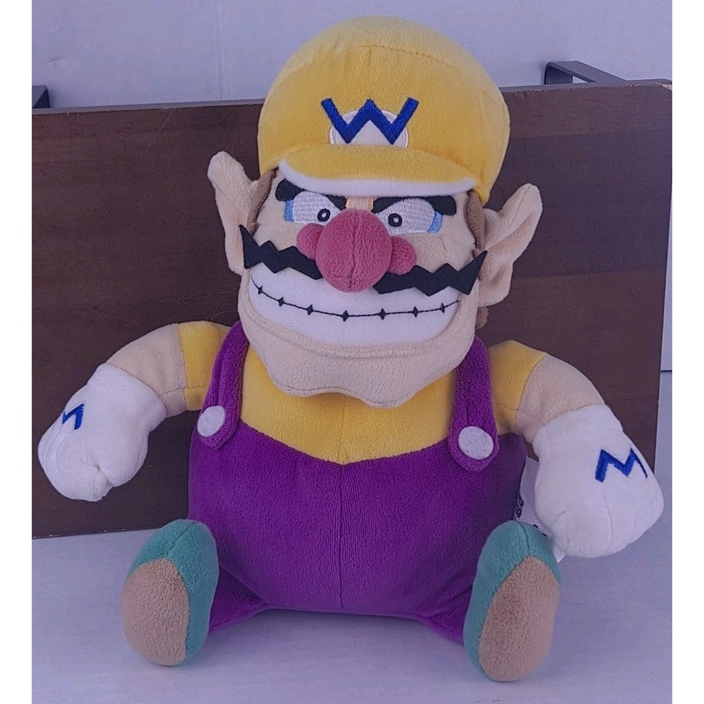 Official Little Buddy Super Mario Bros Wario 10" Plush All Star Collection